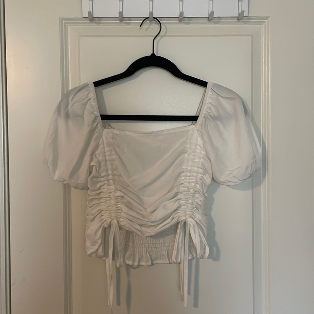White Crop Top - Picture 1 of 2